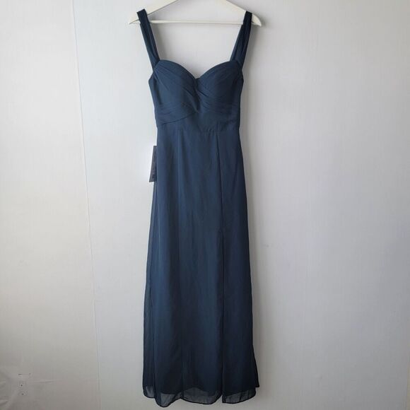 Azazie joretta Sleeveless side slit Back Zip Gown size custom size - Picture 1 of 8